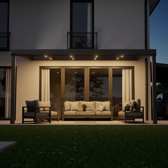 Gardenlight LED Einbaustrahler für Terrassenüberdachungen und Carports – stimmungsvolle Beleuchtung bei Nacht