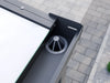 Blattfänger in der Regenrinne eines Alufuchs Carports mit VSG Glas Opal im Classic Design